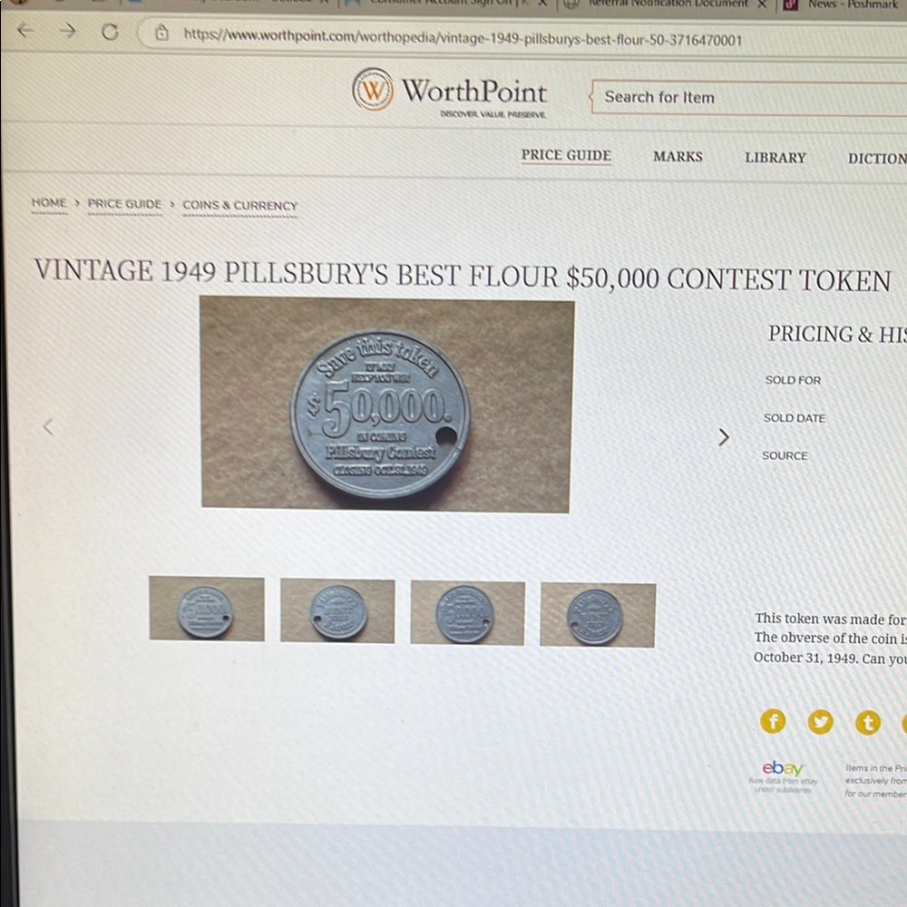 Vintage Contest Token - Silver